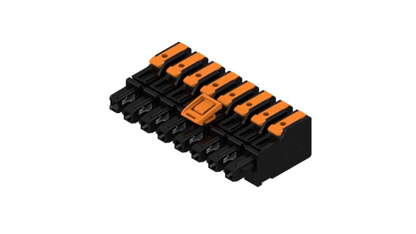 Weidmüller, 7.5mm Pitch, OMNIMATE 4.0, 8 Way, , Pluggable Terminal Block, Hybrid Header, PCB Mount, Snap In