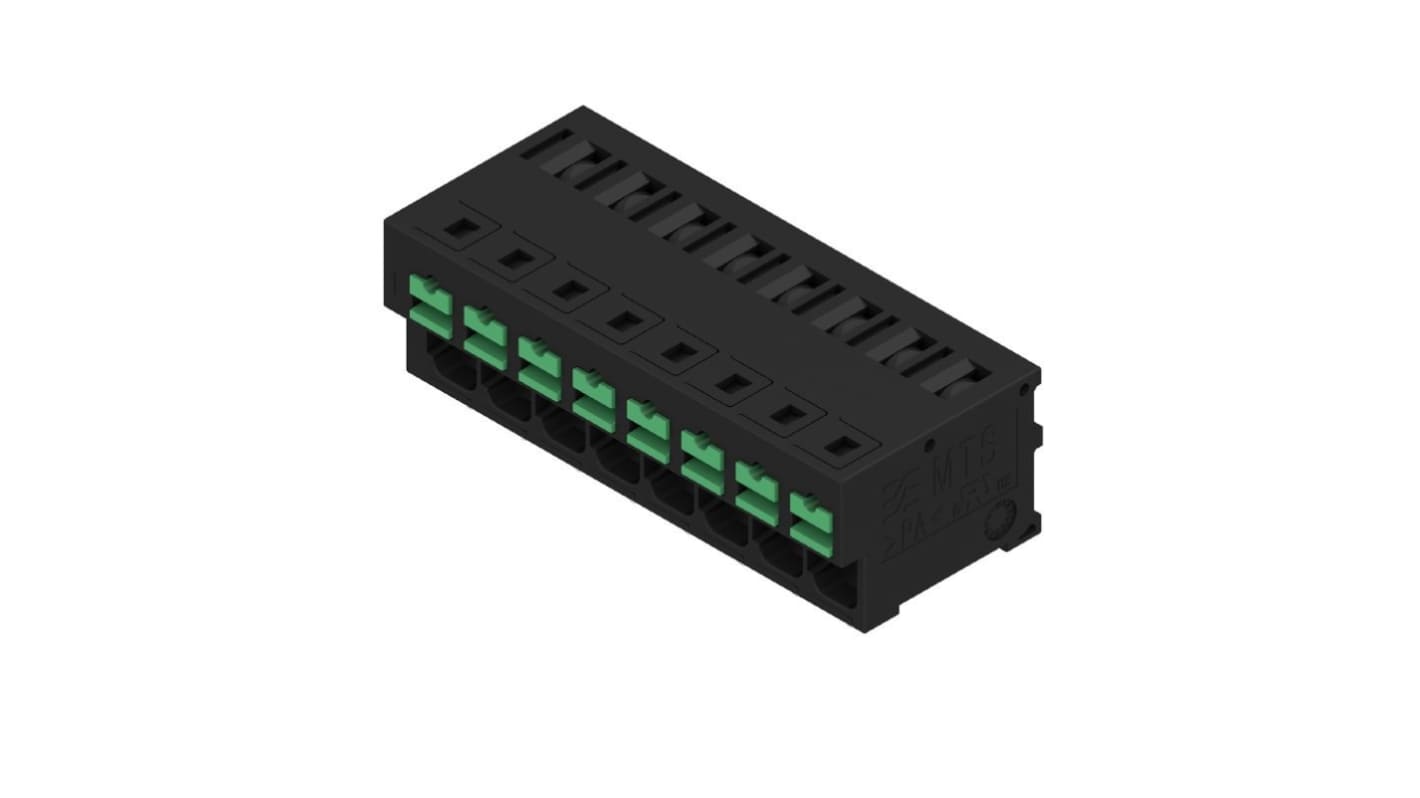 Weidmüller OMNIMATE4.0 Series PCB Terminal, 8-Contact, 5mm Pitch, PCB Mount, 1-Row, Snap In Termination
