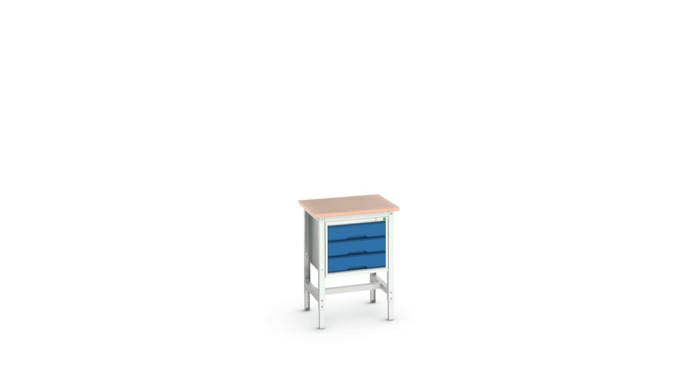 Bott Steel Workbench, 200kg Max Load, Adjustable Height, 930mm x 600mm x 700mm