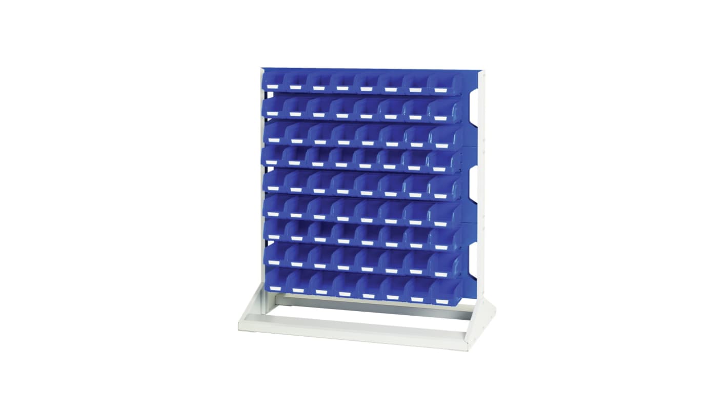 Bott Steel Louvre Panel Storage Unit, 550mm x 1000mm x 1125mm, Blue