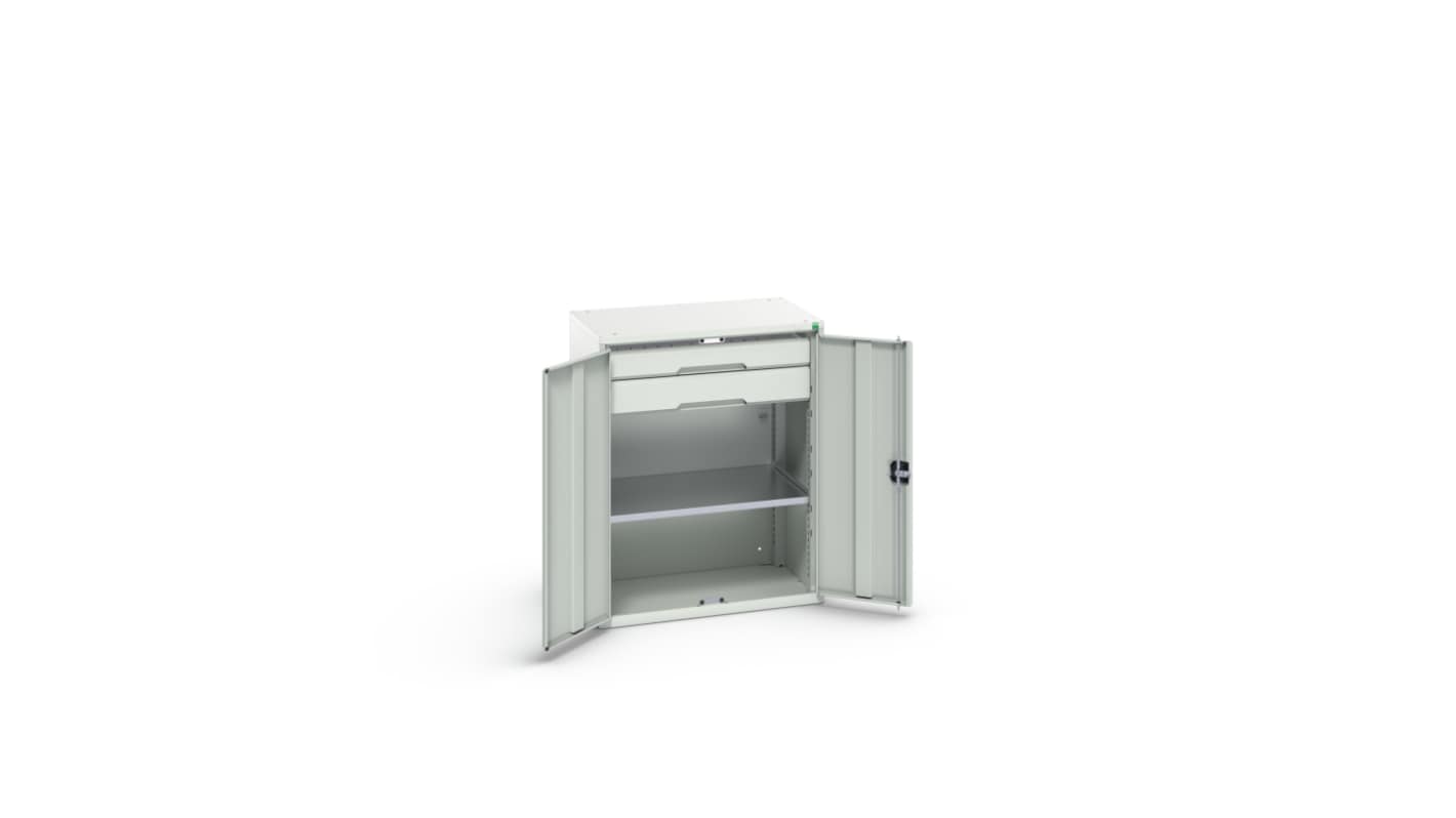 Bott 2 Door, 2 Drawer Sheet Steel Cupboard, 800 x 550 x 1000mm