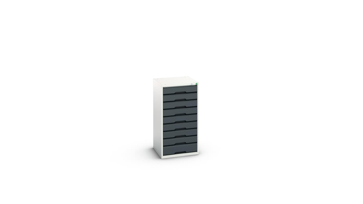 Bott 9 Cabinet, Steel, 1000mm x 525mm x 550mm, Anthracite Grey, Light Grey