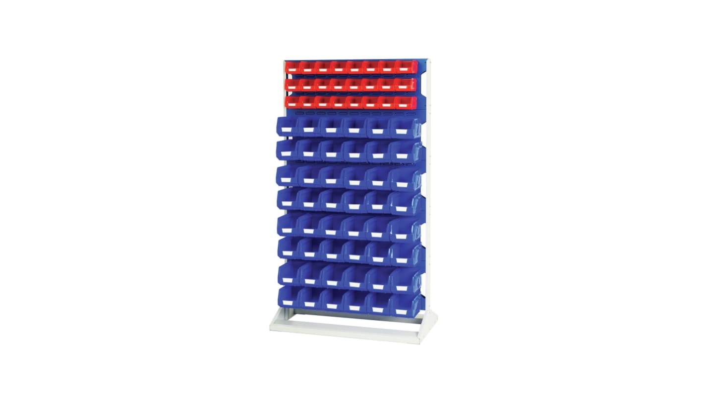 Bott Steel Louvre Panel Storage Unit, 550mm x 1000mm x 1775mm, Blue