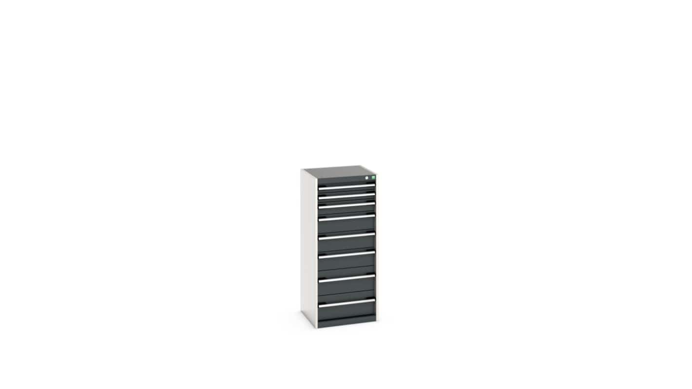 Bott 8 Cabinet, Steel, 1200mm x 525mm x 525mm, Anthracite Grey, Light Grey