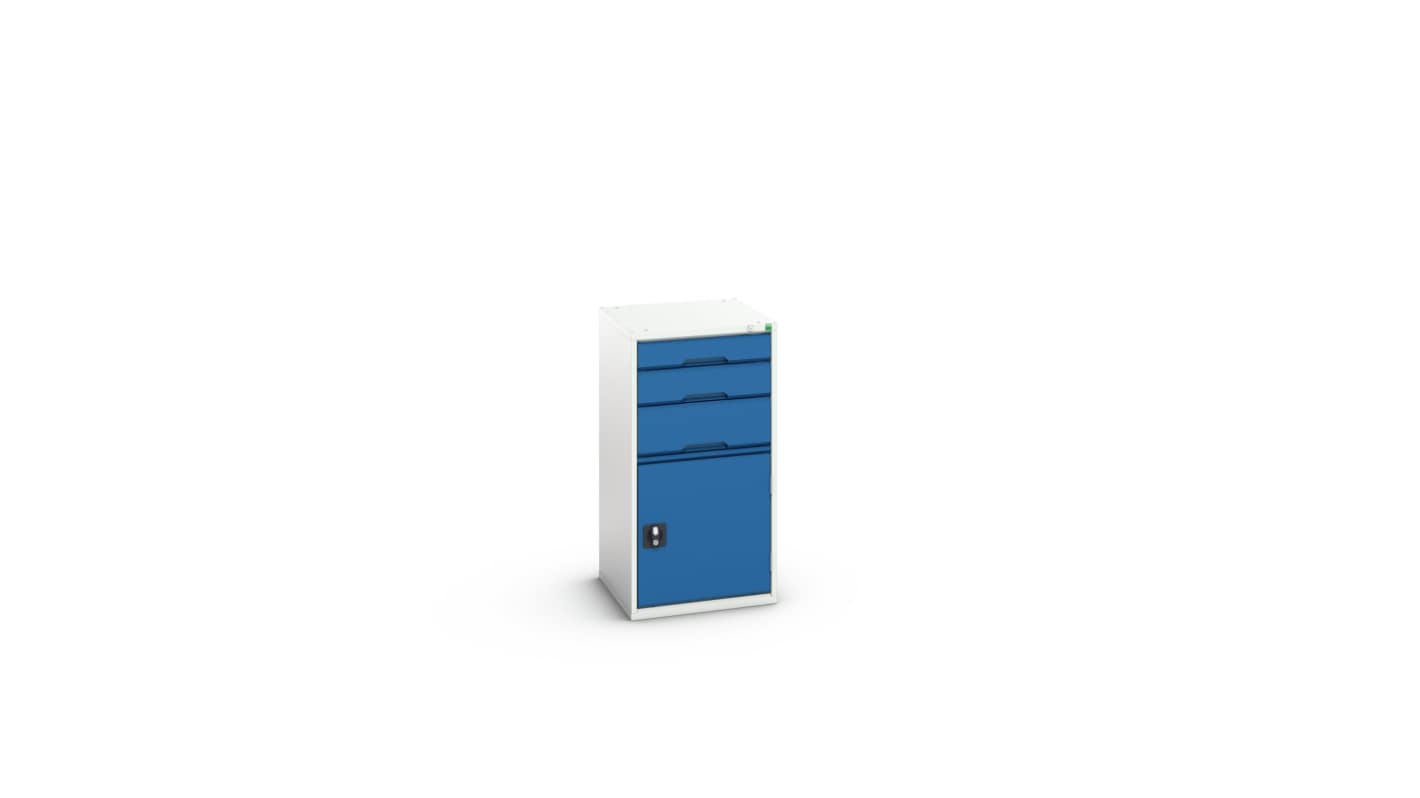 Bott 3 Cabinet, Steel, 1000mm x 525mm x 550mm, Blue, Light Grey