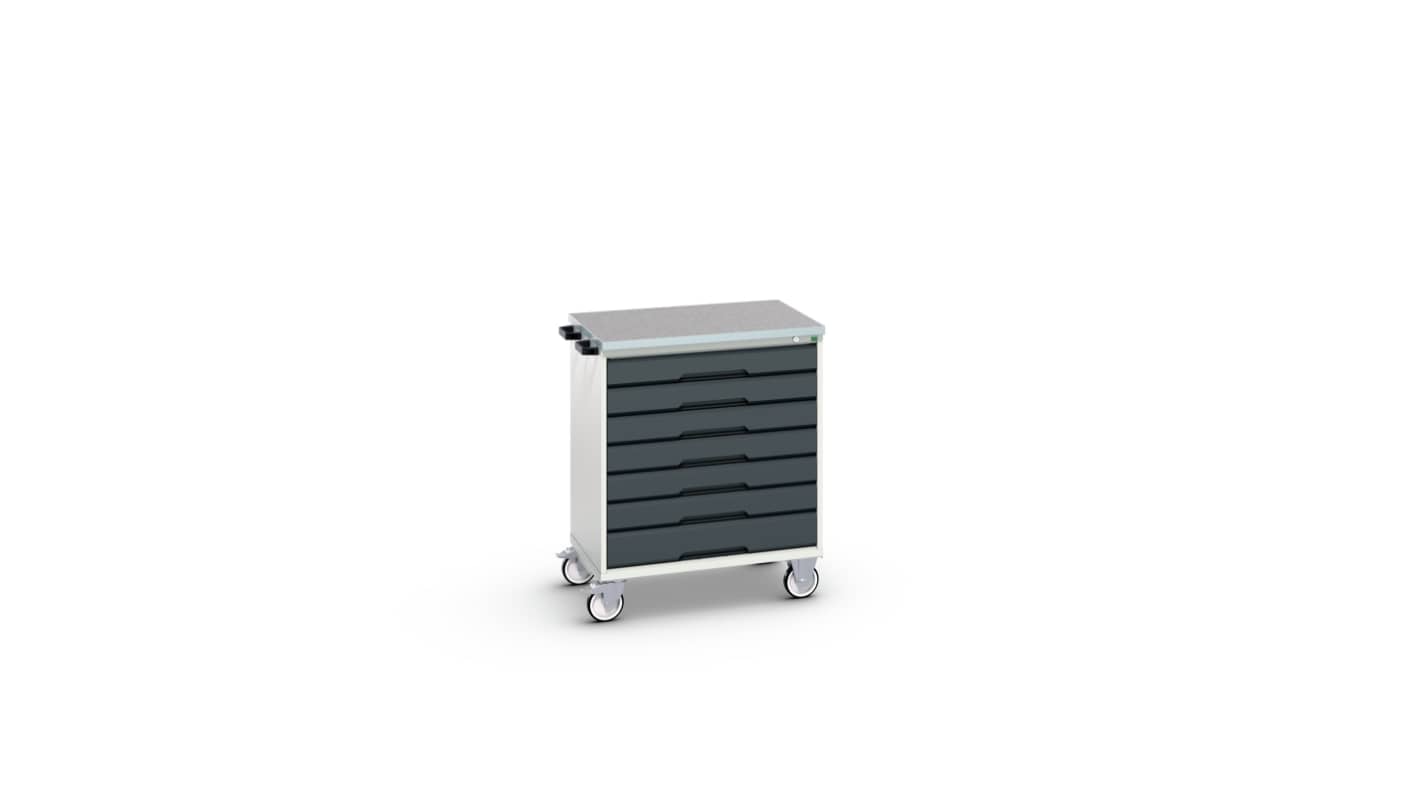 Bott, 7 Drawer Sheet Steel Floor Standing Cabinet, 800 x 600 x 980mm