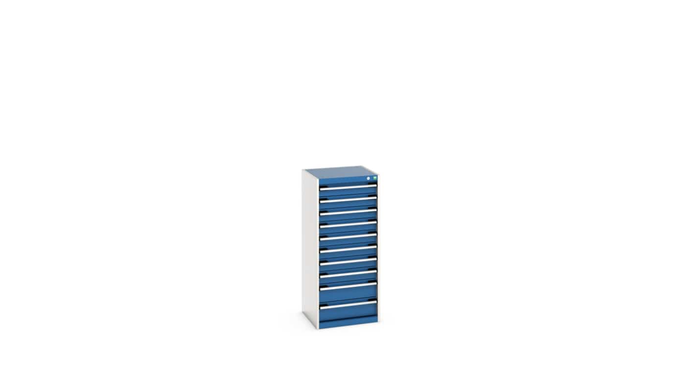 Bott 10 Cabinet, Steel, 1200mm x 525mm x 525mm, Blue, Light Grey