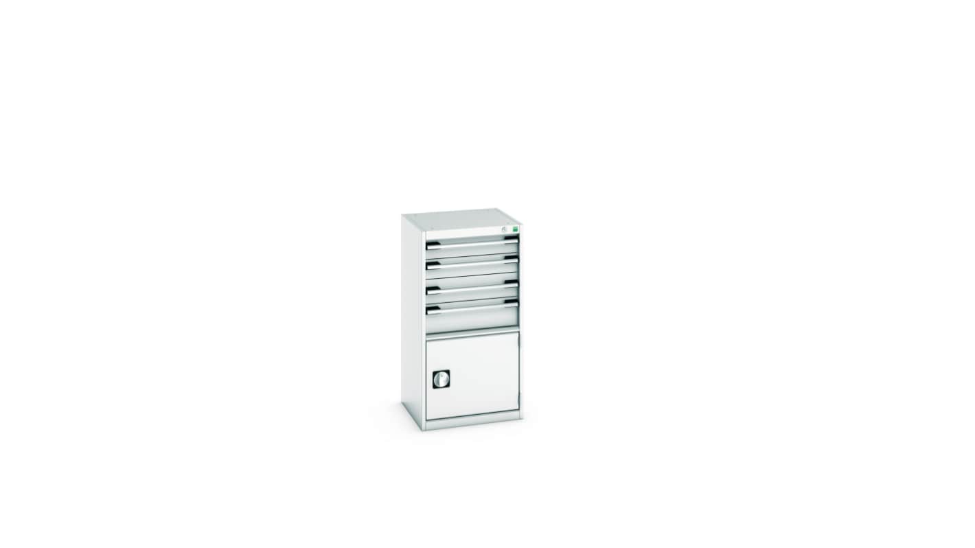 Bott 4 Cabinet, Steel, 1000mm x 525mm x 525mm, Light Grey