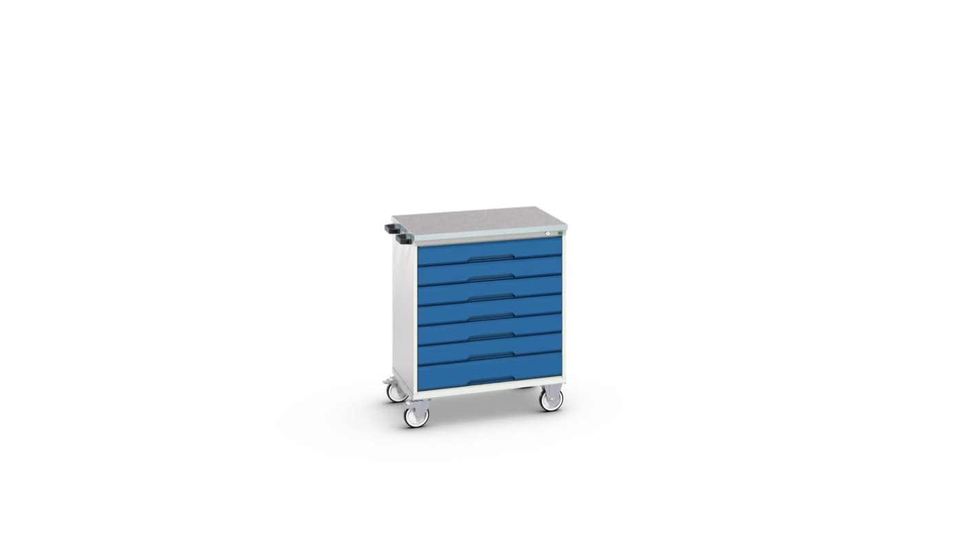 Bott, 7 Drawer Sheet Steel Floor Standing Cabinet, 800 x 600 x 980mm