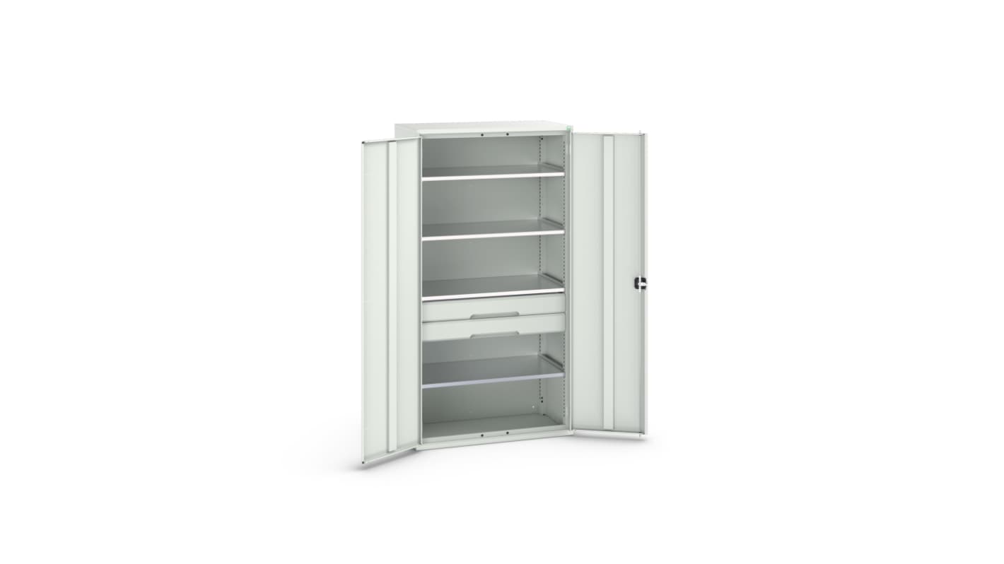 Bott 2 Door, 2 Drawer Sheet Steel Cupboard, 1050 x 550 x 2000mm