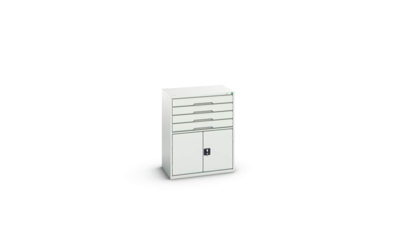 Bott 4 Cabinet, Steel, 1000mm x 800mm x 550mm, Light Grey