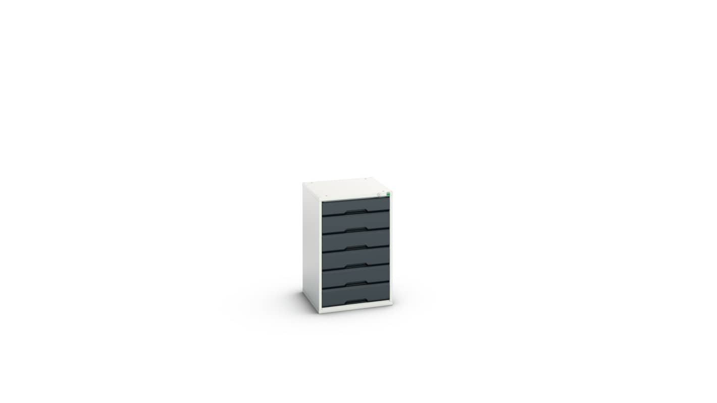 Bott 6 Cabinet, Steel, 800mm x 525mm x 550mm, Anthracite Grey, Light Grey