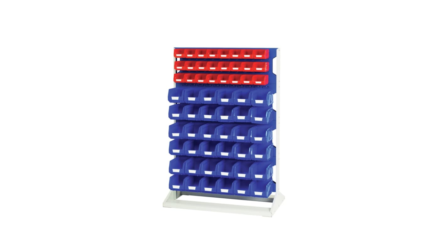 Bott Steel Louvre Panel Storage Unit, 550mm x 1000mm x 1450mm, Blue