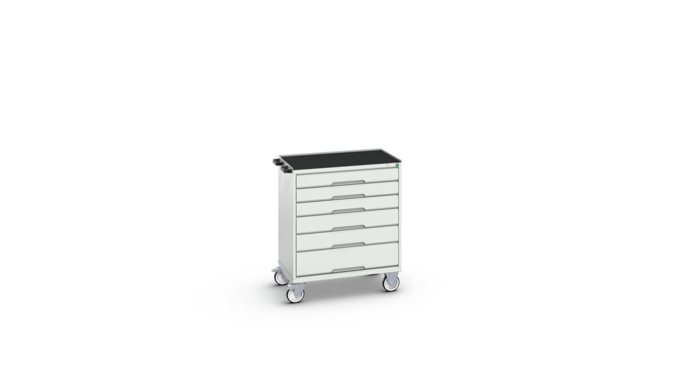 Bott, 6 Drawer Sheet Steel Floor Standing Cabinet, 800 x 550 x 965mm