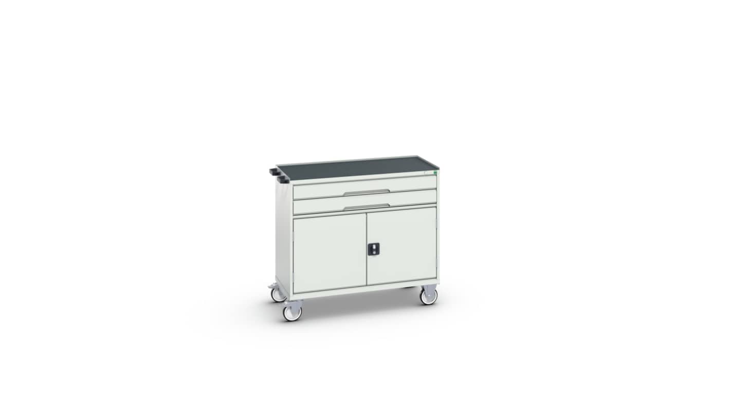 Bott 2 Door, 2 Drawer Sheet Steel Floor Standing Cabinet, 1050 x 550 x 965mm