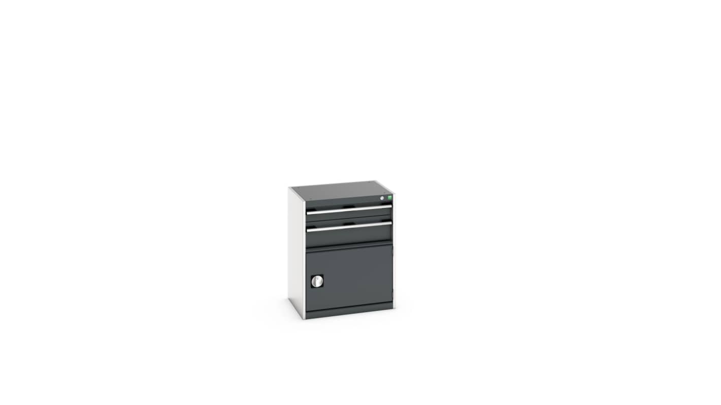 Bott 2 Cabinet, Steel, 800mm x 650mm x 525mm, Anthracite Grey, Light Grey