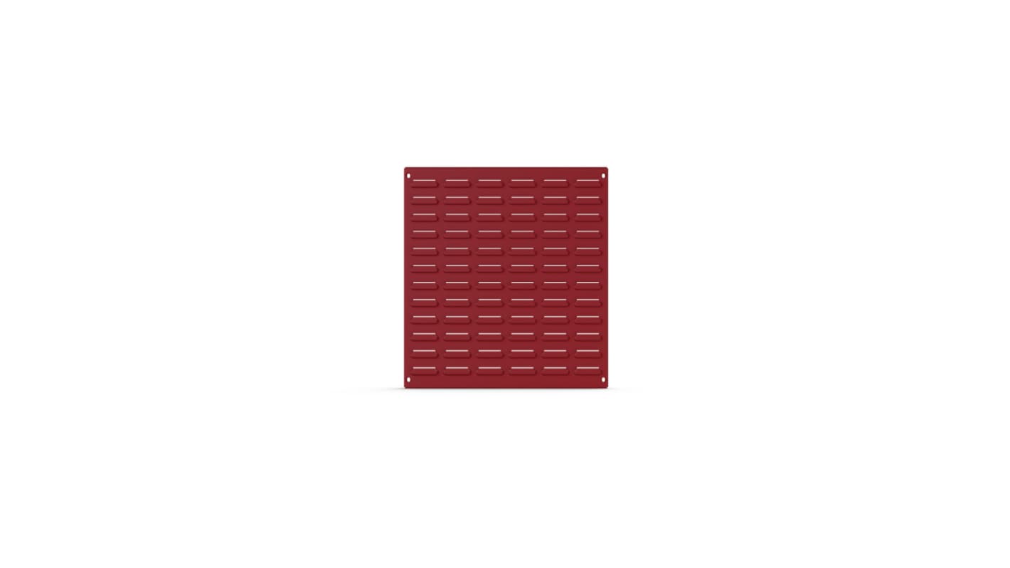 Bott Steel Louvre Panel Storage Unit, 457mm x 19mm x 495mm, Red