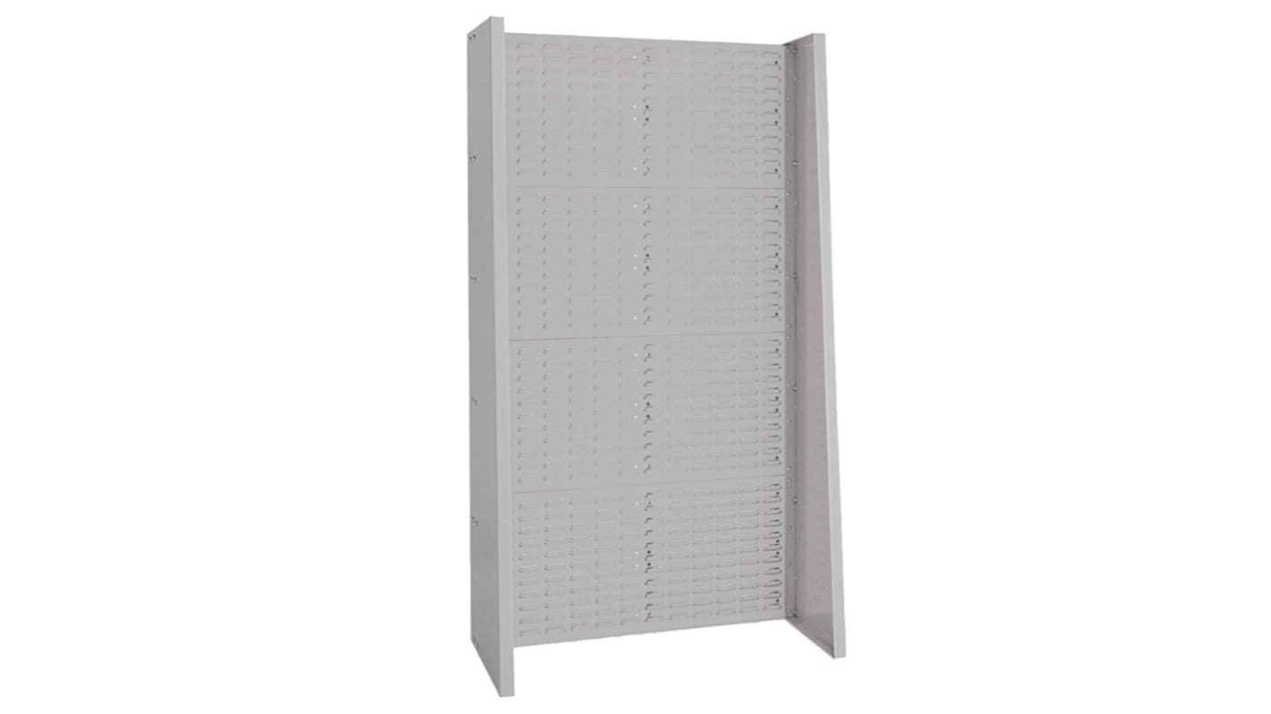 Bott Steel Louvre Panel Storage Unit, 452mm x 1015mm x 1835mm, Light Grey