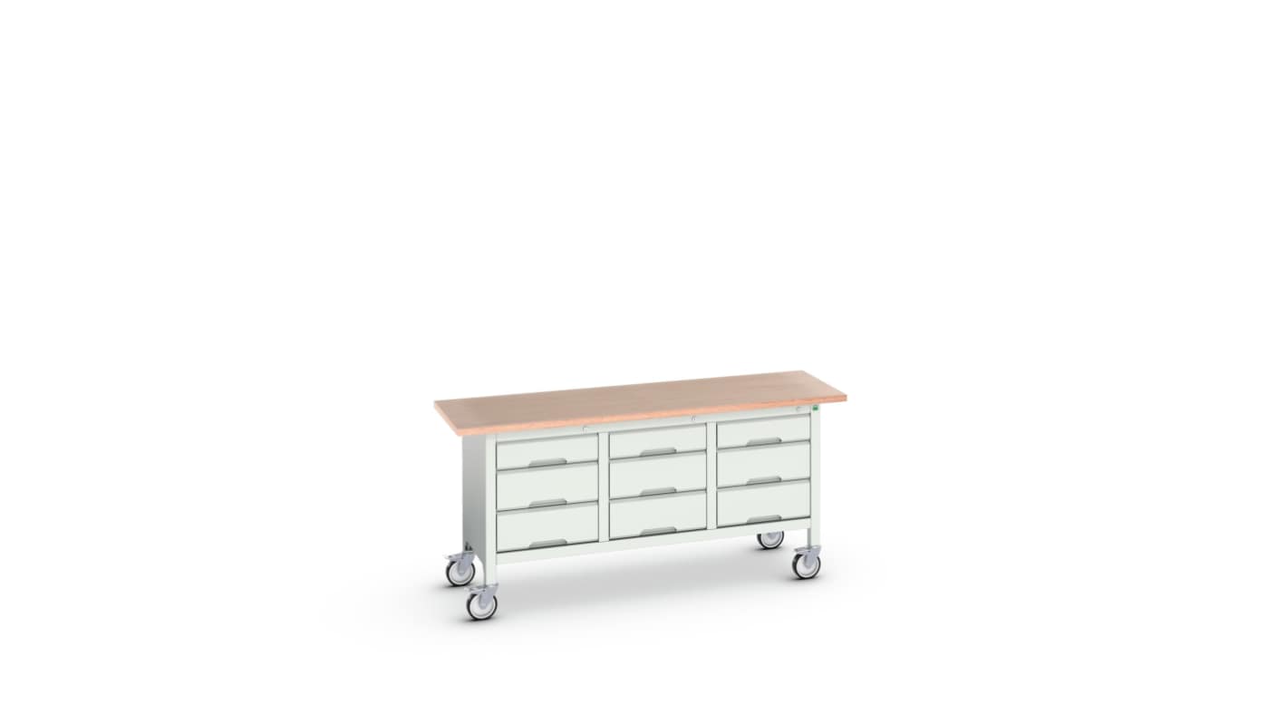 Bott, 9 Drawer Sheet Steel Floor Standing Storage Cabinet, 1750 x 600 x 830mm