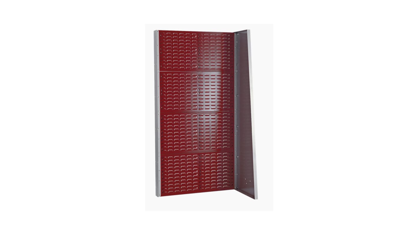 Bott Steel Louvre Panel Storage Unit, 452mm x 1015mm x 1835mm, Red