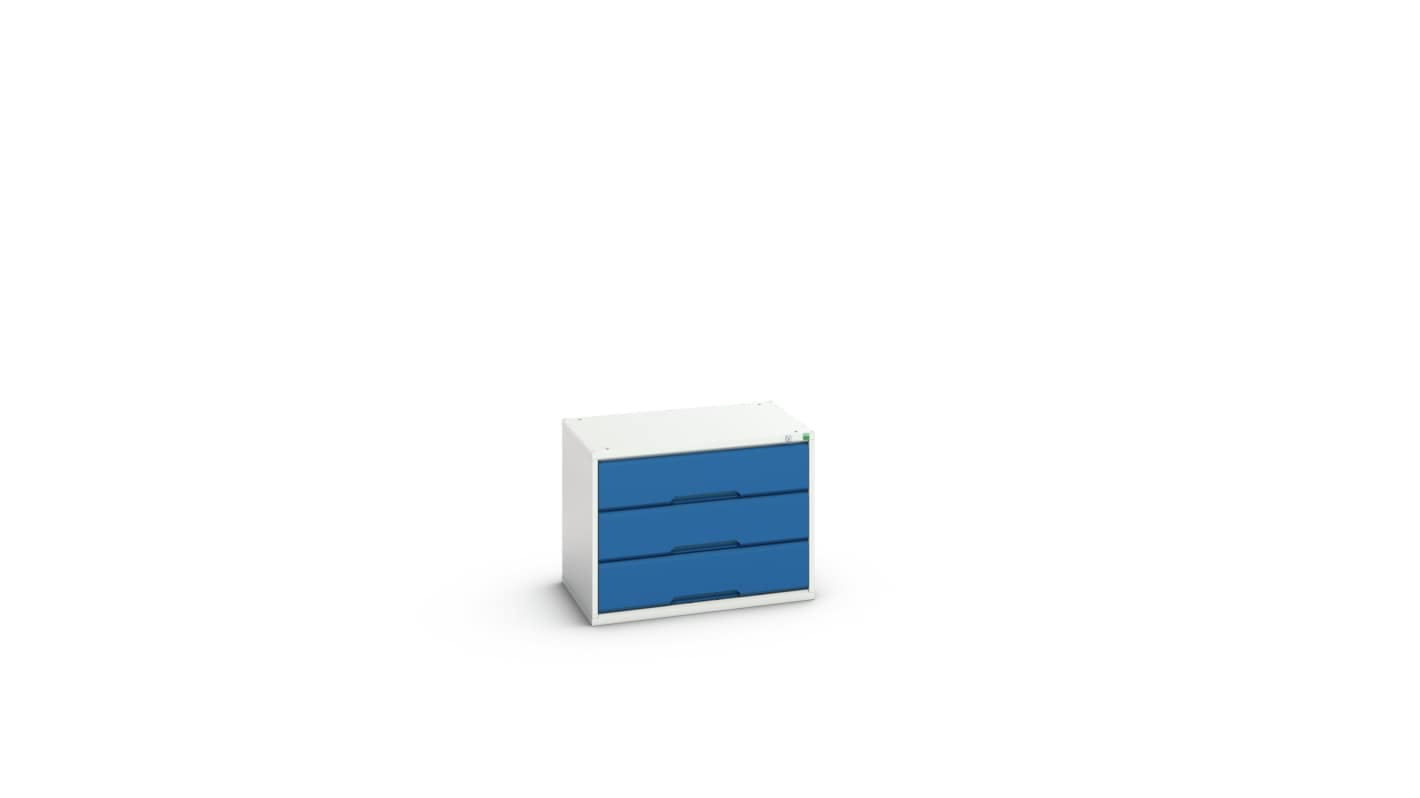 Bott 3 Cabinet, Steel, 600mm x 800mm x 550mm, Blue, Light Grey