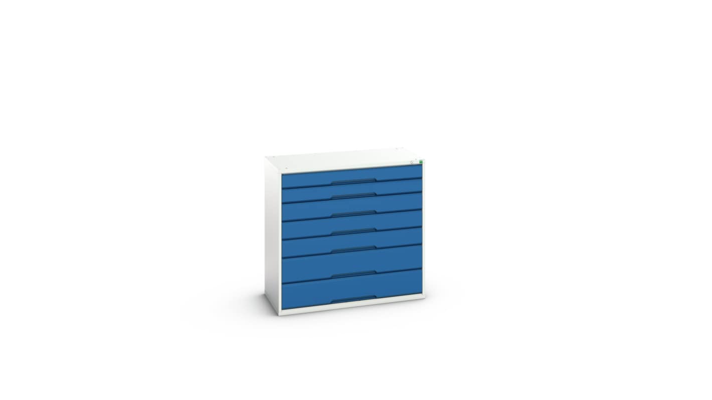 Bott 7 Cabinet, Steel, 1000mm x 1050mm x 550mm, Blue, Light Grey
