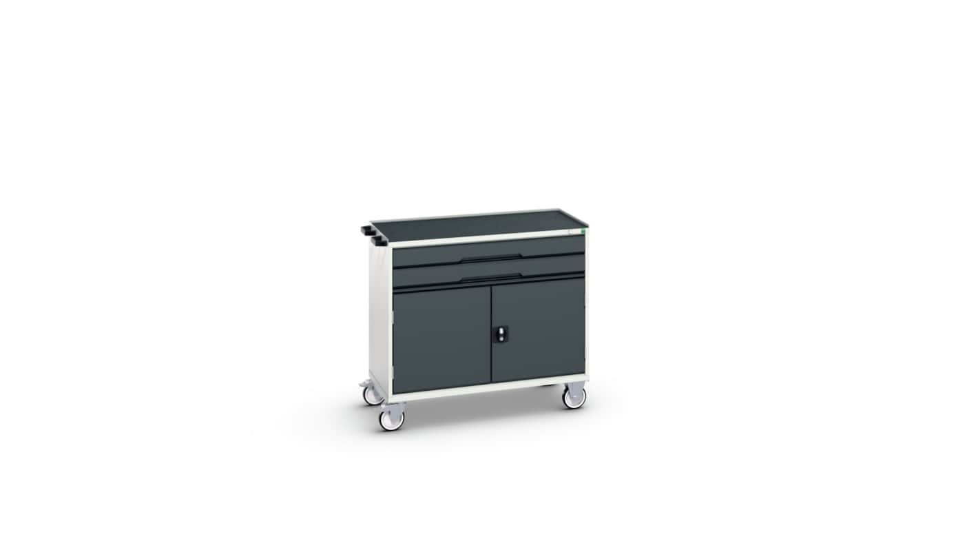 Bott 2 Door, 2 Drawer Sheet Steel Floor Standing Cabinet, 1050 x 550 x 965mm