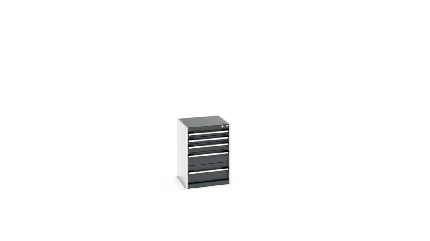 Bott 5 Cabinet, Steel, 700mm x 525mm x 525mm, Anthracite Grey, Light Grey