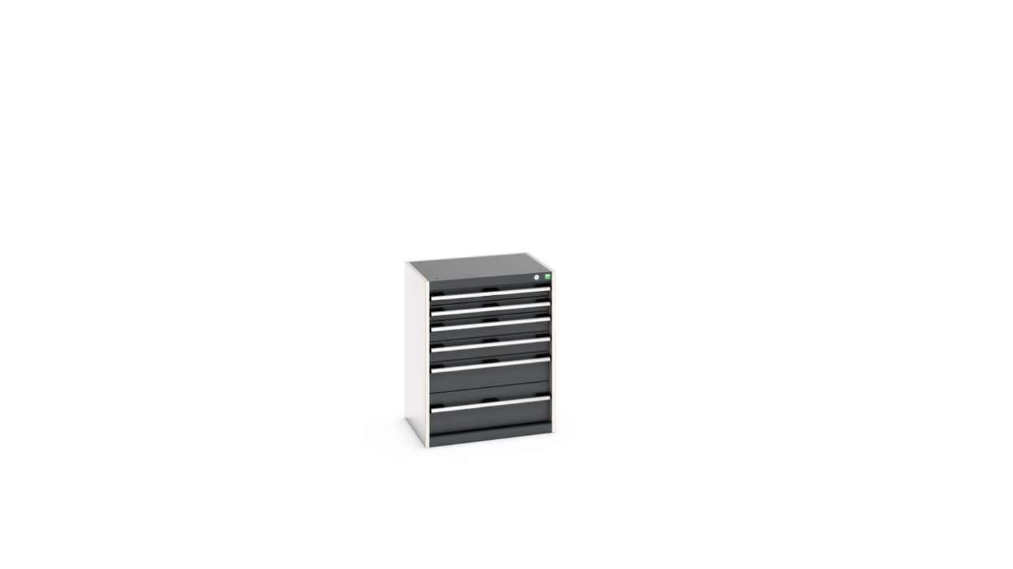 Bott 6 Cabinet, Steel, 800mm x 650mm x 525mm, Anthracite Grey, Light Grey