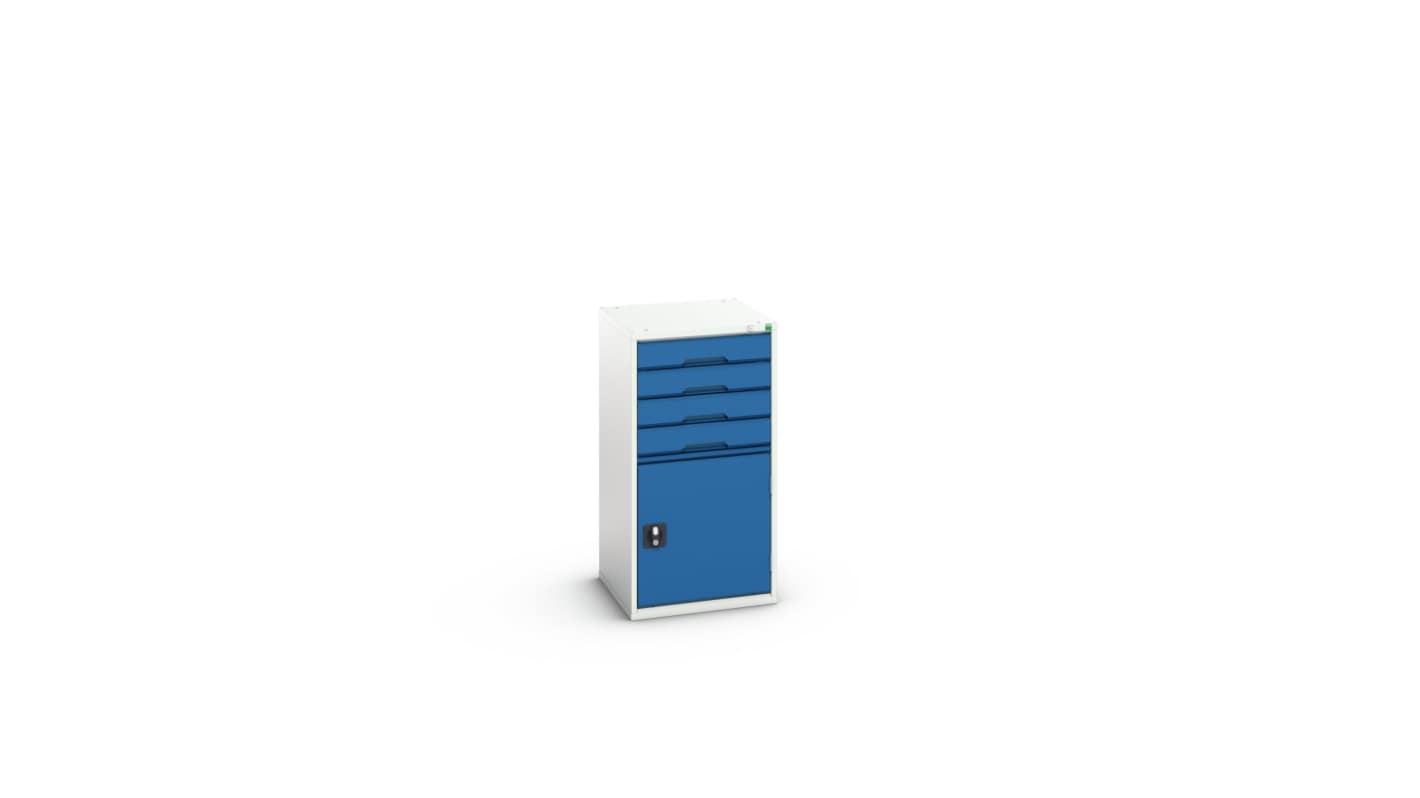 Bott 4 Cabinet, Steel, 1000mm x 525mm x 550mm, Blue, Light Grey