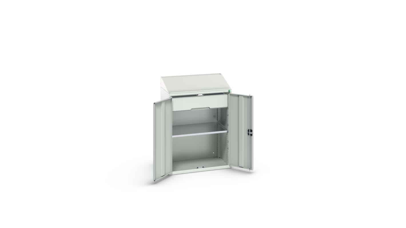 Bott 2 Door, 1 Drawer Sheet Steel Cupboard, 800 x 550 x 1130mm