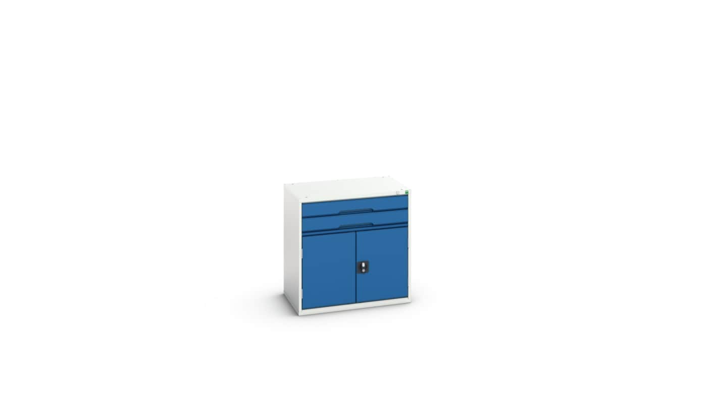 Bott 2 Cabinet, Steel, 800mm x 800mm x 550mm, Blue, Light Grey