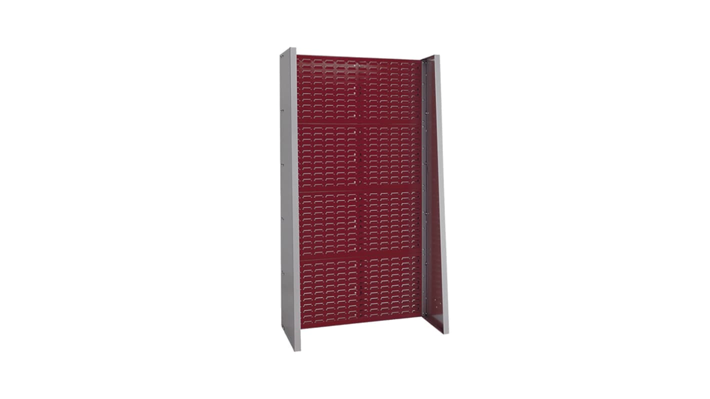Bott Steel Louvre Panel Storage Unit, 905mm x 1015mm x 1835mm, Red