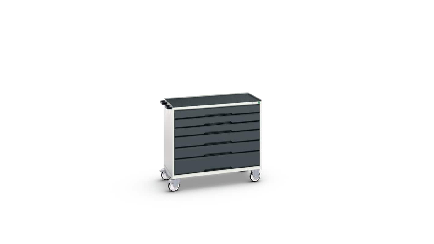 Bott, 6 Drawer Sheet Steel Floor Standing Cabinet, 1050 x 550 x 965mm