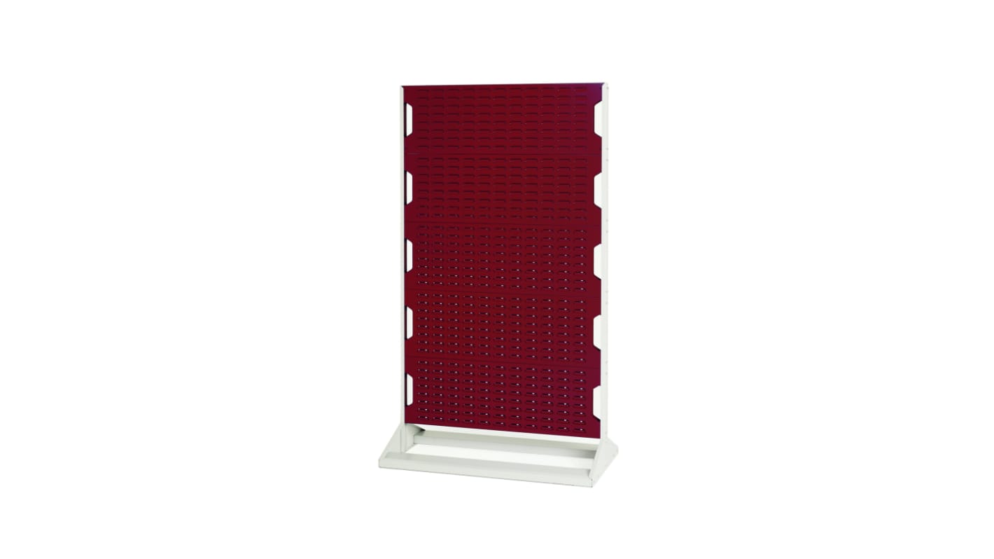 Bott Steel Louvre Panel Storage Unit, 550mm x 1000mm x 1775mm, Red