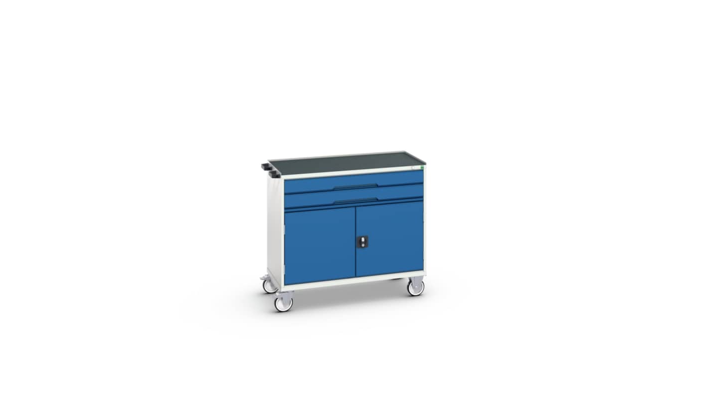 Bott 2 Door, 2 Drawer Sheet Steel Floor Standing Cabinet, 1050 x 550 x 965mm