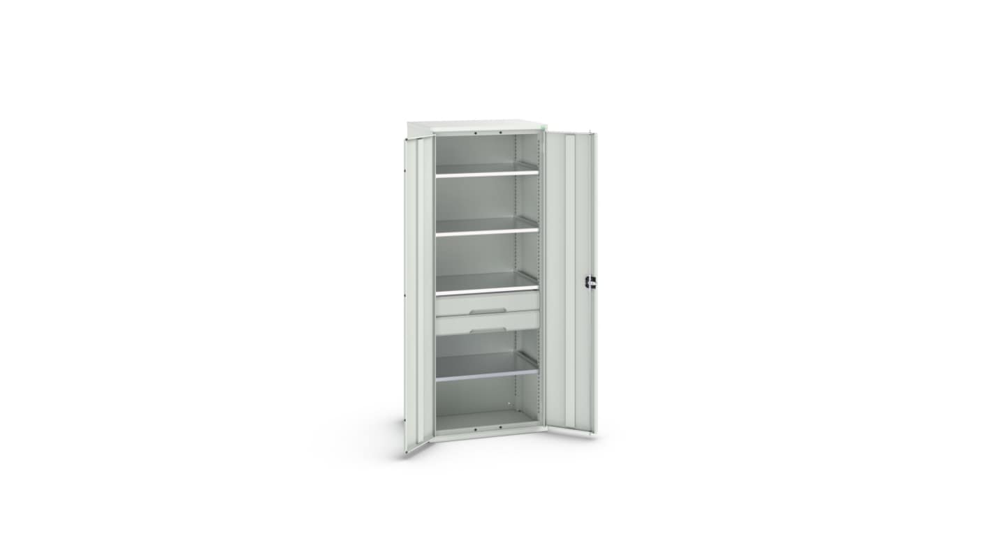Bott 2 Door, 2 Drawer Sheet Steel Cupboard, 800 x 550 x 2000mm