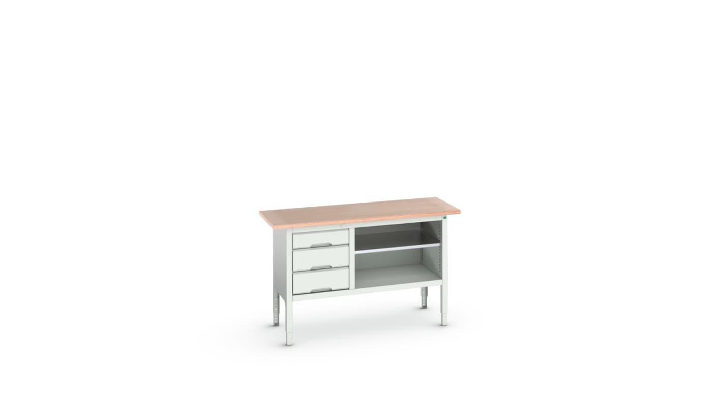 Bott Steel Workbench, 75kg Max Load, Adjustable Height, 930mm x 600mm x 1500mm