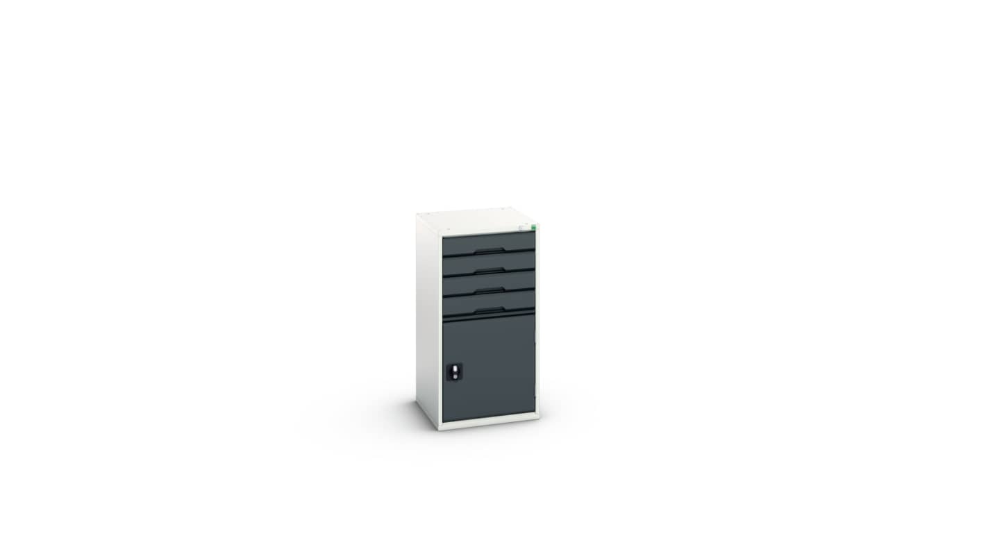 Bott 4 Cabinet, Steel, 1000mm x 525mm x 550mm, Anthracite Grey, Light Grey