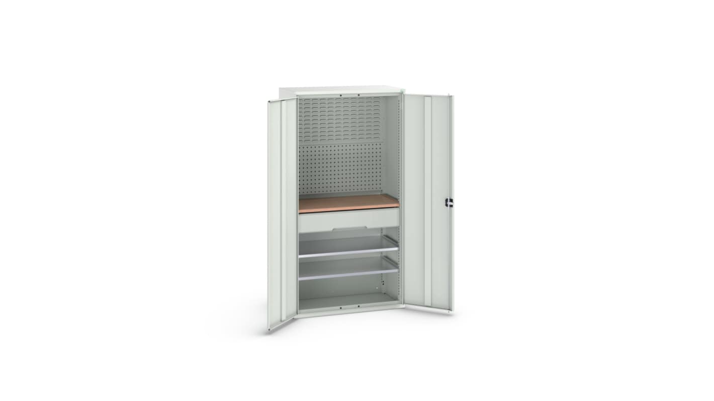 Bott 2 Door, 1 Drawer Sheet Steel Cupboard, 1050 x 550 x 2000mm