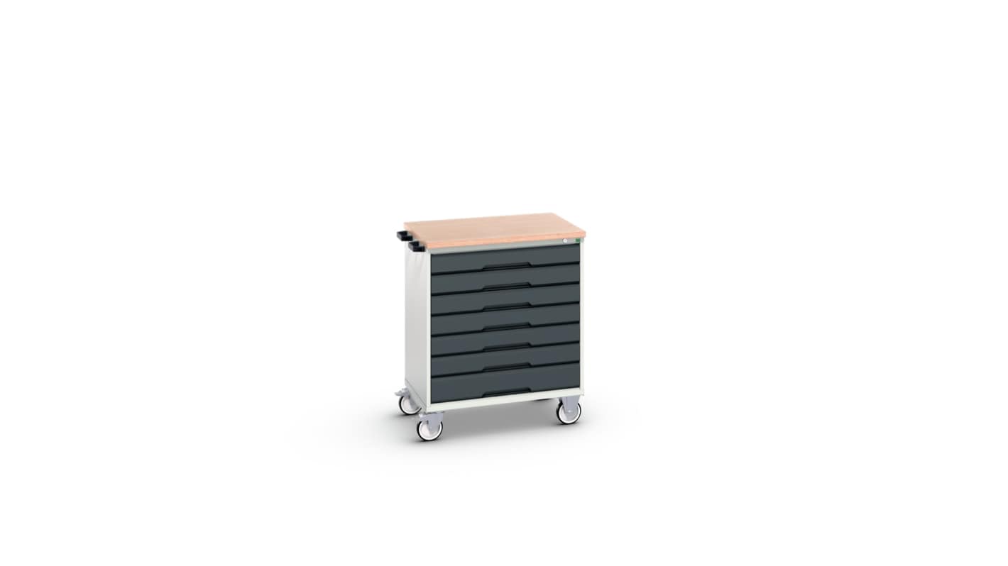Bott, 7 Drawer Sheet Steel Floor Standing Cabinet, 800 x 600 x 980mm