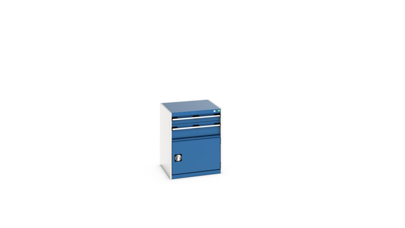 Bott 1 Door, 2 Drawer Sheet Steel Floor Standing Storage Cabinet, 650 X 650 X 800mm