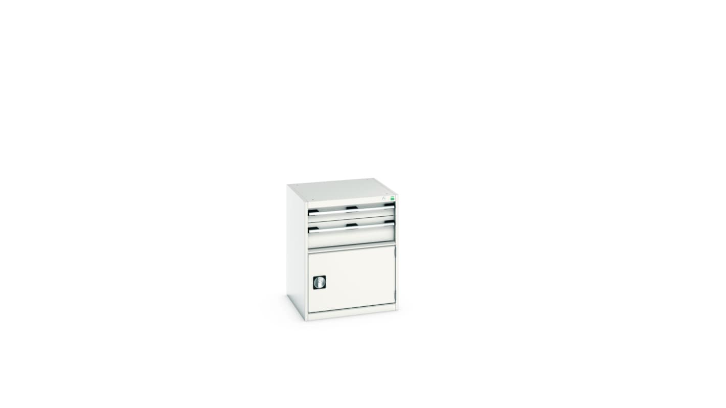 Bott 1 Door, 2 Drawer Sheet Steel Floor Standing Storage Cabinet, 650 X 650 X 800mm