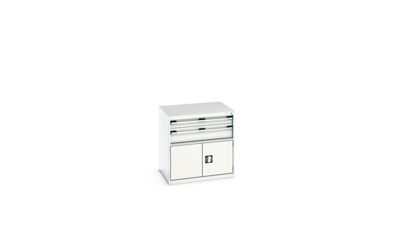 Bott 2 Door, 2 Drawer Sheet Steel Floor Standing Storage Cabinet, 800 X 650 X 800mm