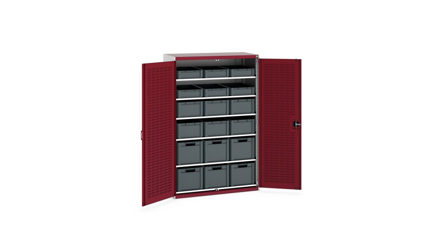 Bott 2 Door Sheet Steel Floor Standing Cupboard, 1300 X 650 X 2000mm