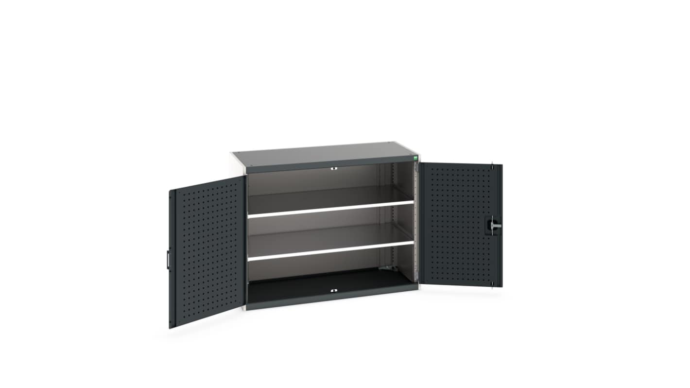 Bott 2 Door Sheet Steel Floor Standing Cupboard, 1300 X 650 X 1000mm