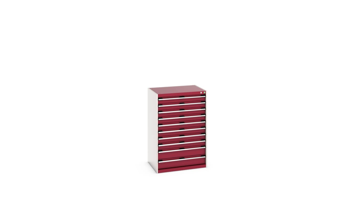 Bott 10 Cabinet, Steel, 1200mm x 650mm x 800mm, Red