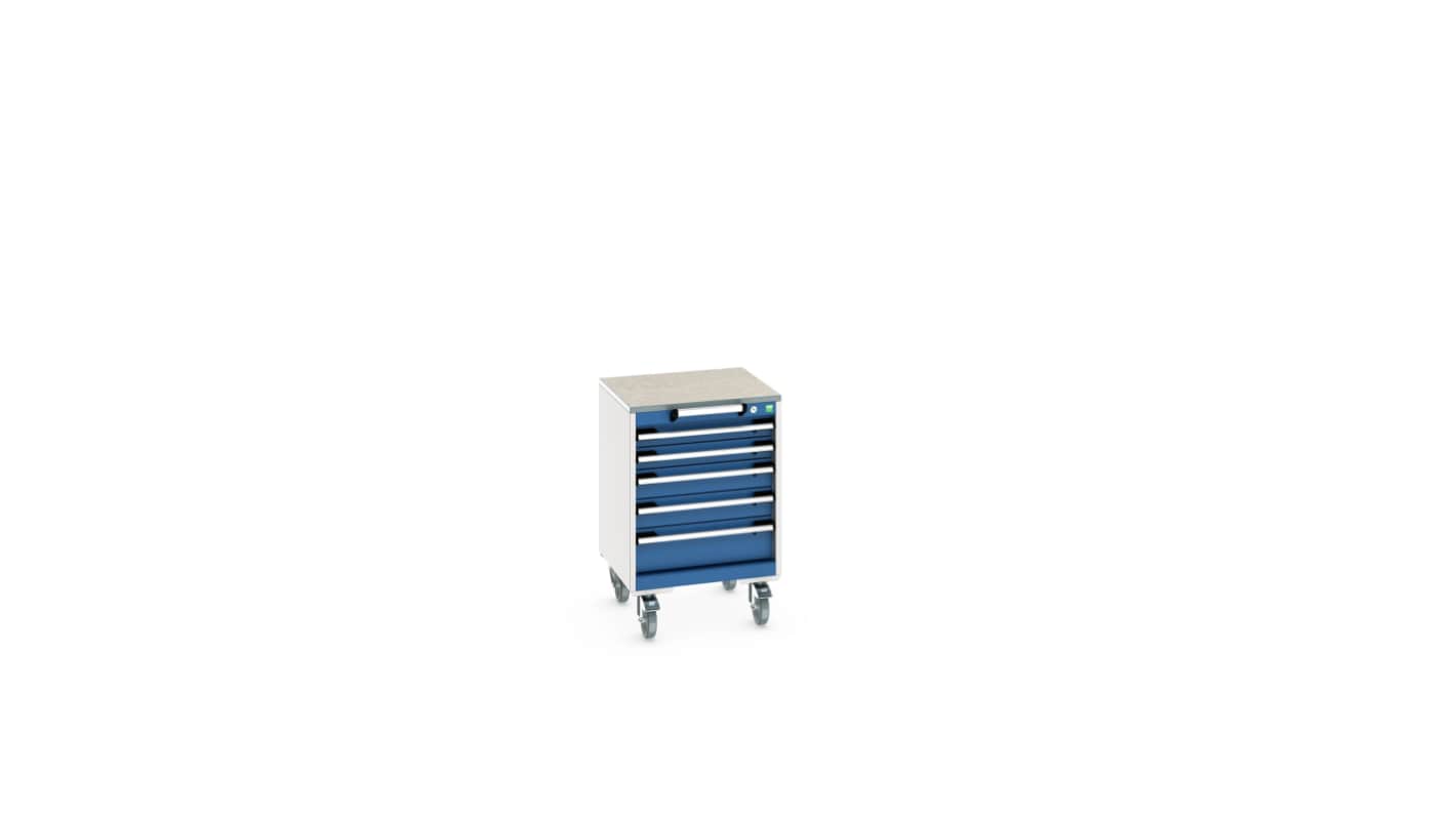 Bott, 5 Drawer Sheet Steel Floor Standing Storage Cabinet, 525 X 525 X 790mm