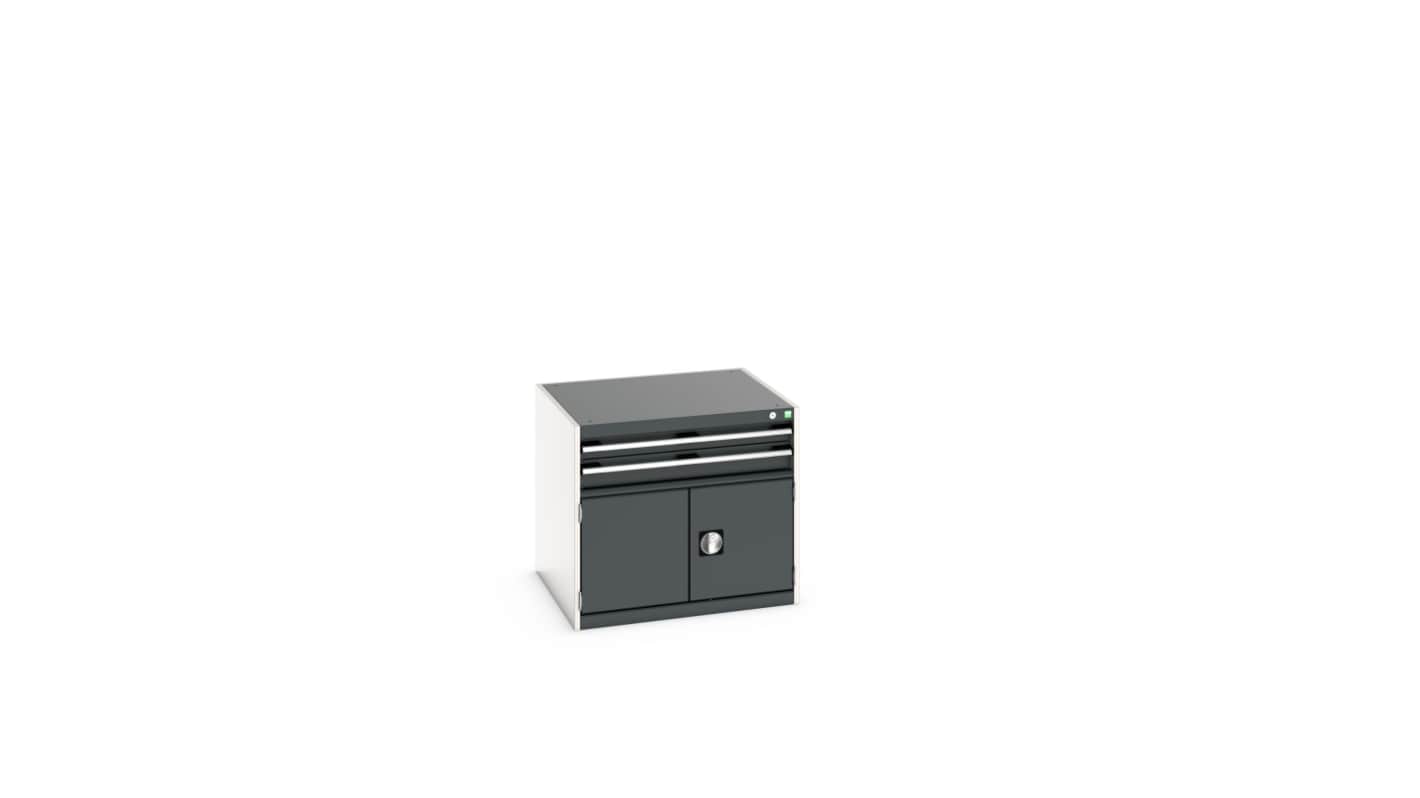 Bott 2 Door, 2 Drawer Sheet Steel Floor Standing Storage Cabinet, 800 X 750 X 700mm