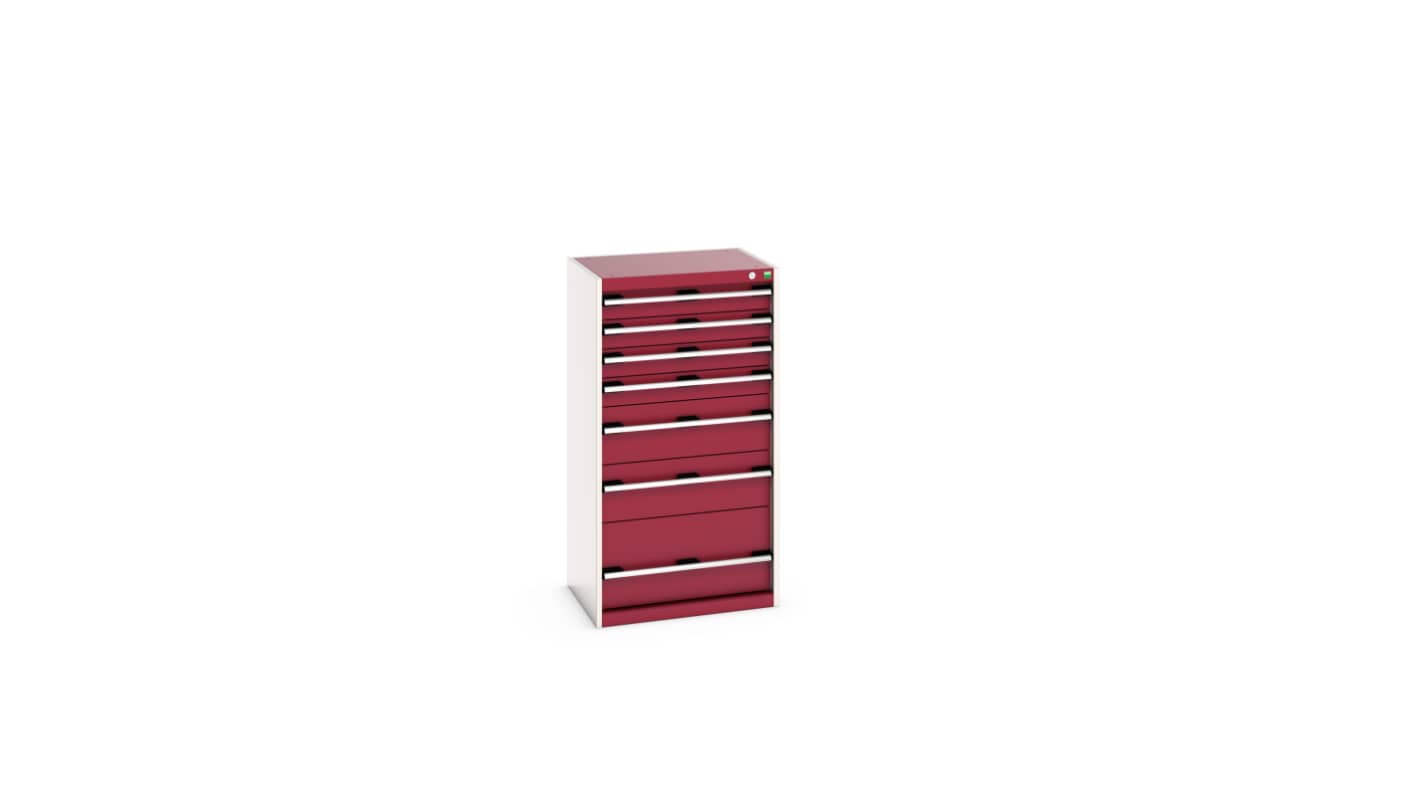 Bott 7 Cabinet, Steel, 1200mm x 525mm x 650mm, Red